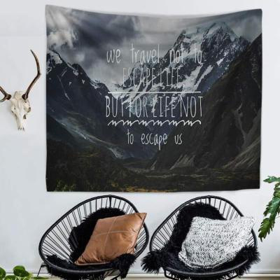 绒布 森林迷雾墙布卧室客厅餐厅挂毯背景布宿舍隔断挂帘窗帘 图十 1.3高*1.5宽米(送星灯+钉)