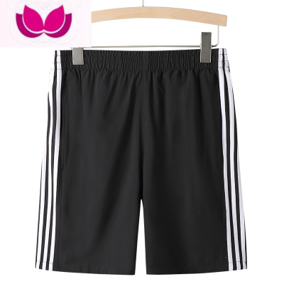 七斓三条杠短裤男潮宽松休闲薄款跑步五分裤外穿夏季运动速干5分中裤3