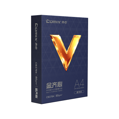 齐心CB3784-5金齐心尊享版复印纸80克 A4 白 5包装