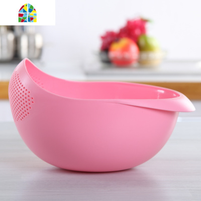 炫彩加厚淘米箩洗菜沥水篮塑料洗米筛淘米盆漏水洗菜筐果盆 FENGHOU 绿色洗菜篮洗菜篮