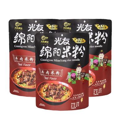 光友 绵阳米粉 150克/包 (牛肉味)3包组合装 四川特色早餐冲泡可食牛肉肥肠米粉粉丝