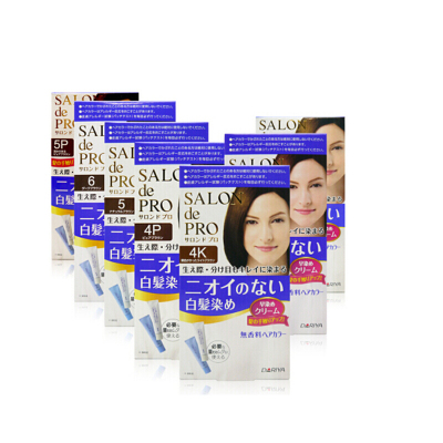 Salon De Pro日本塔丽雅4k[新旧包装]发染发膏无异味染发剂健康染发快速染发[新旧包装] 4k淡栗色