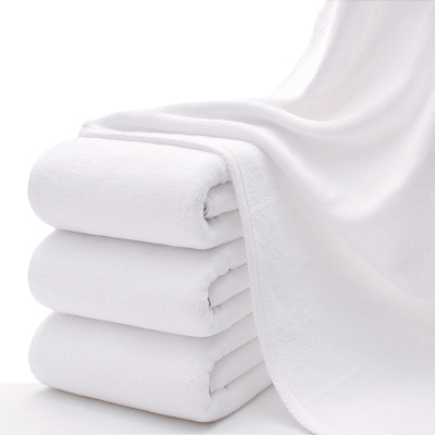 踏绮TQ9294 32股线短毛圈纯棉白色吸水浴巾75*150cm/条