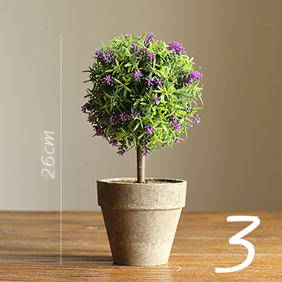 家柏饰(CORATED)仿真树球盆景 咖盆 绿植盆栽 花球球桌面餐桌装饰品 3