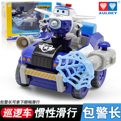 奥迪双钻 超级飞侠玩具 儿童变形机器人小飞机小汽车 乐迪 多多 米莉 包警长 包警长巡逻车