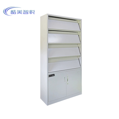 酷美智悦 钢制期刊架900*350*1900mm KM-JZ441 个