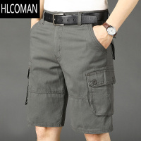 HLCOMAN夏季工装短裤男休闲宽松直筒薄款中裤运动潮流五分裤青中年马裤子