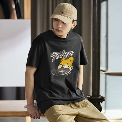 [1折价26.9元,叠加优惠券]唐狮 半袖夏季装图案短袖T男式T恤男装短袖T恤男士短袖男款T恤短袖