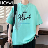HLCOMAN2024新款青少年短袖t恤男潮流夏季高初中学生帅气大童夏装上衣服