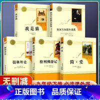 [全5本] 九年级下 [正版]九年级下册bi课外阅读名著 格列佛游记/简爱/我是猫/儒林外史/契诃夫短篇经典小说选集书籍