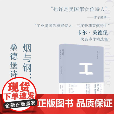 烟与钢:桑德堡诗选 布面精装版译林出版社工业美国桂冠诗人普利策文学奖得主桑德堡代表诗作精选集钟国强精心编译外国诗歌集