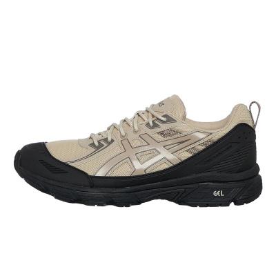 亚瑟士男款防水跑步鞋缓震透气运动鞋户外训练鞋黑灰