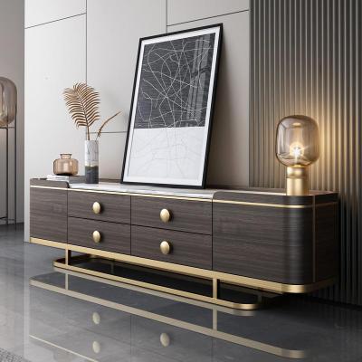 森美人轻奢北欧茶几电视柜组合套装客厅后现代简约美式大理石小户型家具