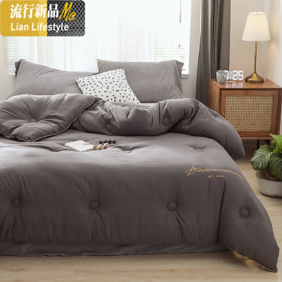 拉舍尔绒被子冬被春秋被芯冬季被褥四季通用单人学生宿舍太空被 三维工匠