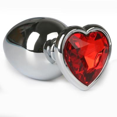 云曼(Yunman) 后庭肛塞 金属肛塞 扩肛不锈钢拉珠 女用肛塞自嗨玩 让你的后花园也性福 红色底座大号