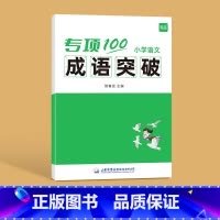 成语突破 [正版]易蓓小学语文字词句语法突破专项100训练一二三四五六年级人教版易错字成语句子句式语法标点病句修改修辞训