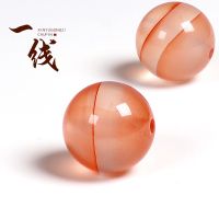 精品川料原矿冰飘一线南红玛瑙圆珠散珠隔珠一线手链手串diy配饰送女朋友老婆情人节七夕生日礼物