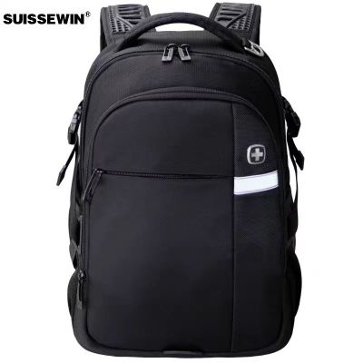 SUISSEWIN瑞士经典时尚商务休闲多功能双肩包SN9610