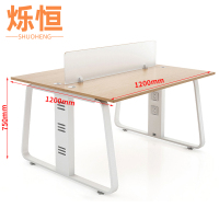 烁恒屏风工位两人面对面张