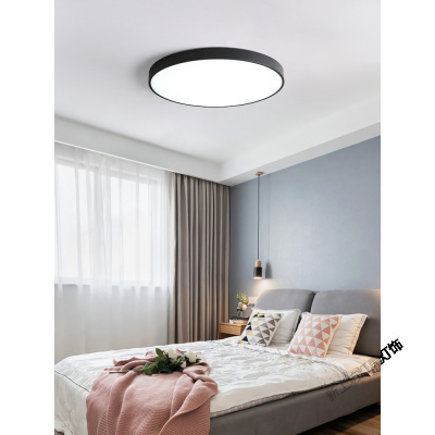 苏宁放心购 超薄圆形led吸顶灯具 北欧卧室灯现代简约客厅餐厅书房阳台过道灯