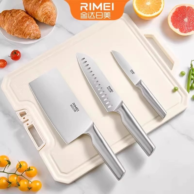 金达日美不锈钢锋利菜刀厨师切片厨房免磨切丝刀具全钢8177