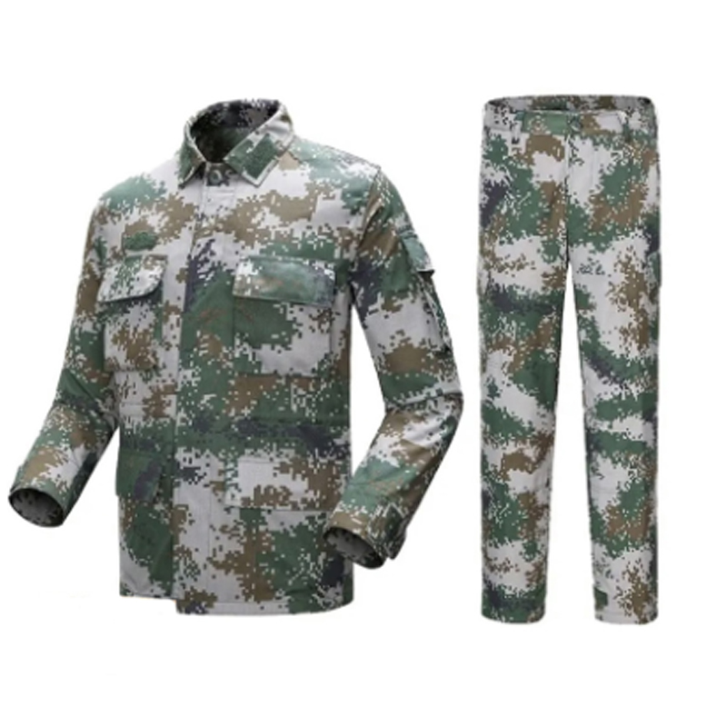邦能之星军训迷彩服套装男女学生夏秋训练耐磨拓展批发初高中大学校教官服(迷彩6件套)N510301