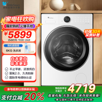 小天鹅(LittleSwan)滚筒洗衣机全自动纯平全嵌蓝氧防串色 10kg纳米银离子除菌[小蓝鲸2.0]TG10VE80