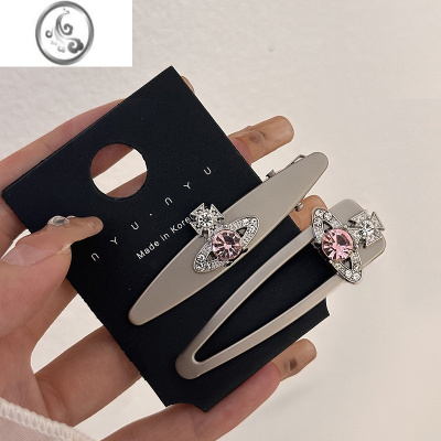 JiMi西太后星球金属发夹少女ins侧边刘海夹网红碎发鸭嘴夹子头饰发卡