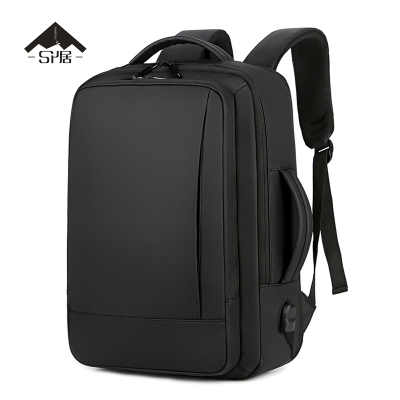 三人居 黑色双肩包 SRJYSC1905 个