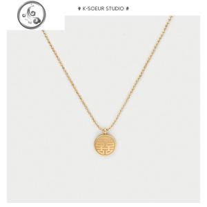 K姐 福喜小圆豆项链简约气质时尚韩版锁骨链女生毛衣链 JiMi 金色预售15个工作日