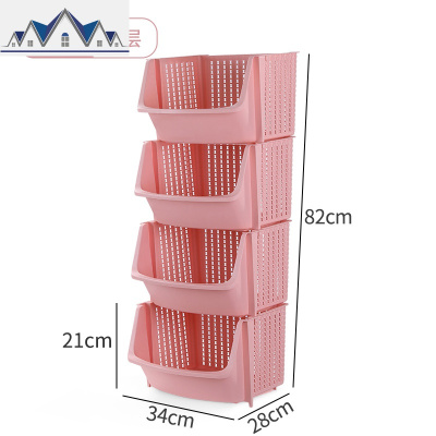 厨房置物架落地水果蔬菜调味调料架子家用多层油盐酱醋收纳储物架 三维工匠