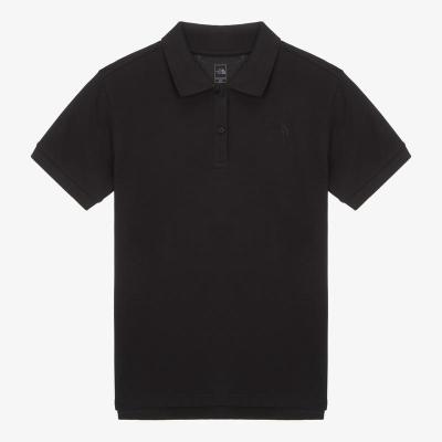 THE NORTH FACE乐斯菲斯运动Polo衫女透气舒适百搭时尚黑色