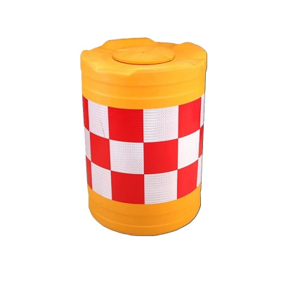 臻远ZY5072414防撞桶塑料隔离墩道路注水交通反光警示桶 吹塑400*700mm