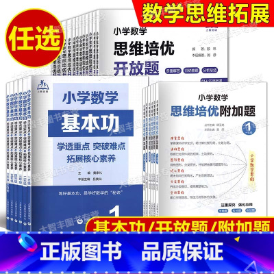 小学数学基本功 小学一年级 [正版]任选小学数学思维培优附加题 开放题基本功 一二三四五六年级思维拓展训练题册 上海教育