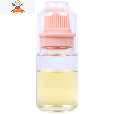 油刷带瓶一体 家用可高温硅胶刷厨房烙饼油刷子毛刷烧烤刷用品 敬平 比莱刷油瓶