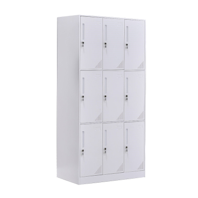 臻远 ZY-GYGC-17 拆装更衣柜窄边储物柜 纯白色九门