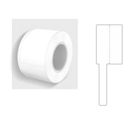 菲耐普 热敏线缆标签纸 30*45+35mm 白色 卷
