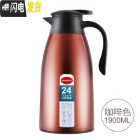 三维工匠迪迪仕真空玻璃保温壶家用大容量热水壶不锈钢热水瓶暖瓶 咖啡-1.9