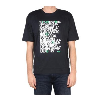 Hugo boss纯棉圆领短袖T恤男款简约百搭基础款夏季透气舒适直筒休闲上衣