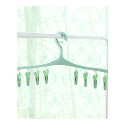 家柏饰(CORATED)创意多功能衣架衣撑内衣袜子多夹子家用衣服撑子塑料晾晒挂衣架子