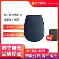 冇心猪猪无水暖袋暖手袋充电式防爆秋冬暖宝宝女生用毛绒可爱敷肚子热水袋暖手宝神器Q33-造梦蓝(含充电宝)