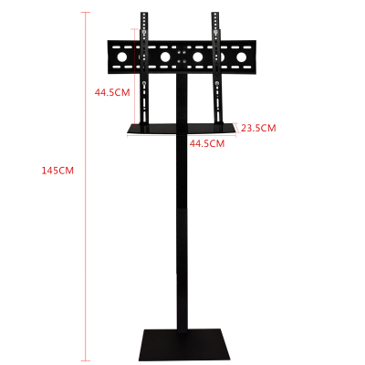 32-65寸液晶电视落地底座可调上下高度/仰俯移动落地隐形支架 32-65寸99B145cm+托盘上下可调