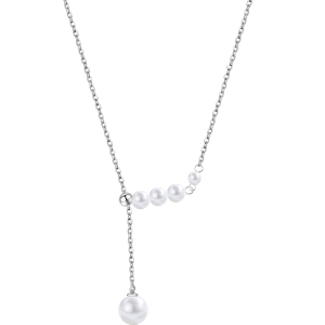 999纯银母贝珍珠流苏项链女锁骨链轻奢高级感简约抽拉颈链送女朋友老婆情人节七夕生日礼物 项链一条