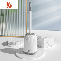 三维工匠无死角马桶刷家用洗厕所的刷子壁挂式卫生间蹲便套装座底清洁器