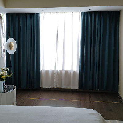 福芳双层布艺窗帘/副