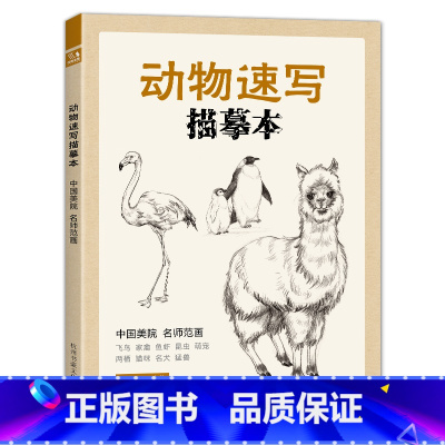 [正版]经典全集 动物速写描摹本 零基础画画入门新手自学教程书籍线描sh