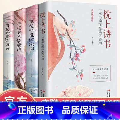 [全4册]枕上诗书+飞花令 [正版]枕上诗书全套系列一本书读懂蕞美古诗词中国诗词大全飞花令里读诗词诗经唐诗宋词全集一诗一