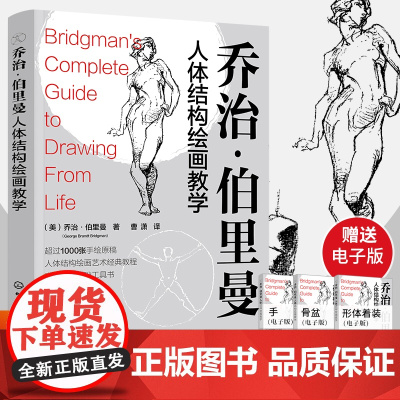 乔治伯里曼人体结构绘画教学画画入门自学零基础素描书教材重点原理和教学艺术书籍零基础绘画自学指南速写学画画人物速写临摹书