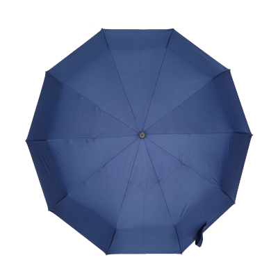 若叶之季 RY-ZDS02 23寸10骨三折黑胶实木手柄自开收伞 (计价单位:把) 蓝色