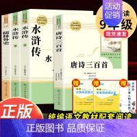 [人教社★送3本考点]唐诗三百首+水浒传+儒林外史 [正版]人教版简爱 书籍原著完整版人民教育出版社九年级下册必读无删减